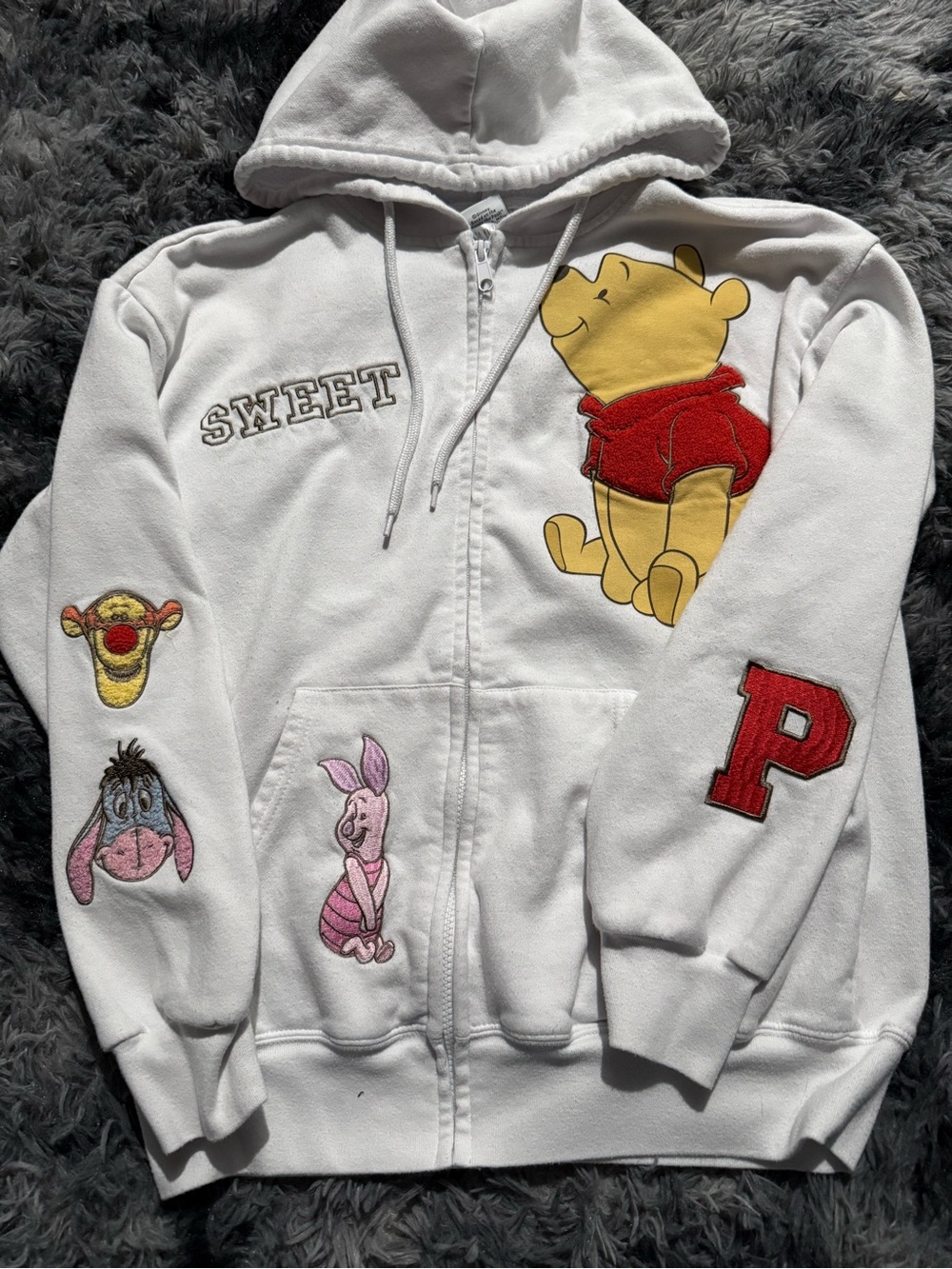 Vintage Disney Winnie the Pooh zip up jacket M